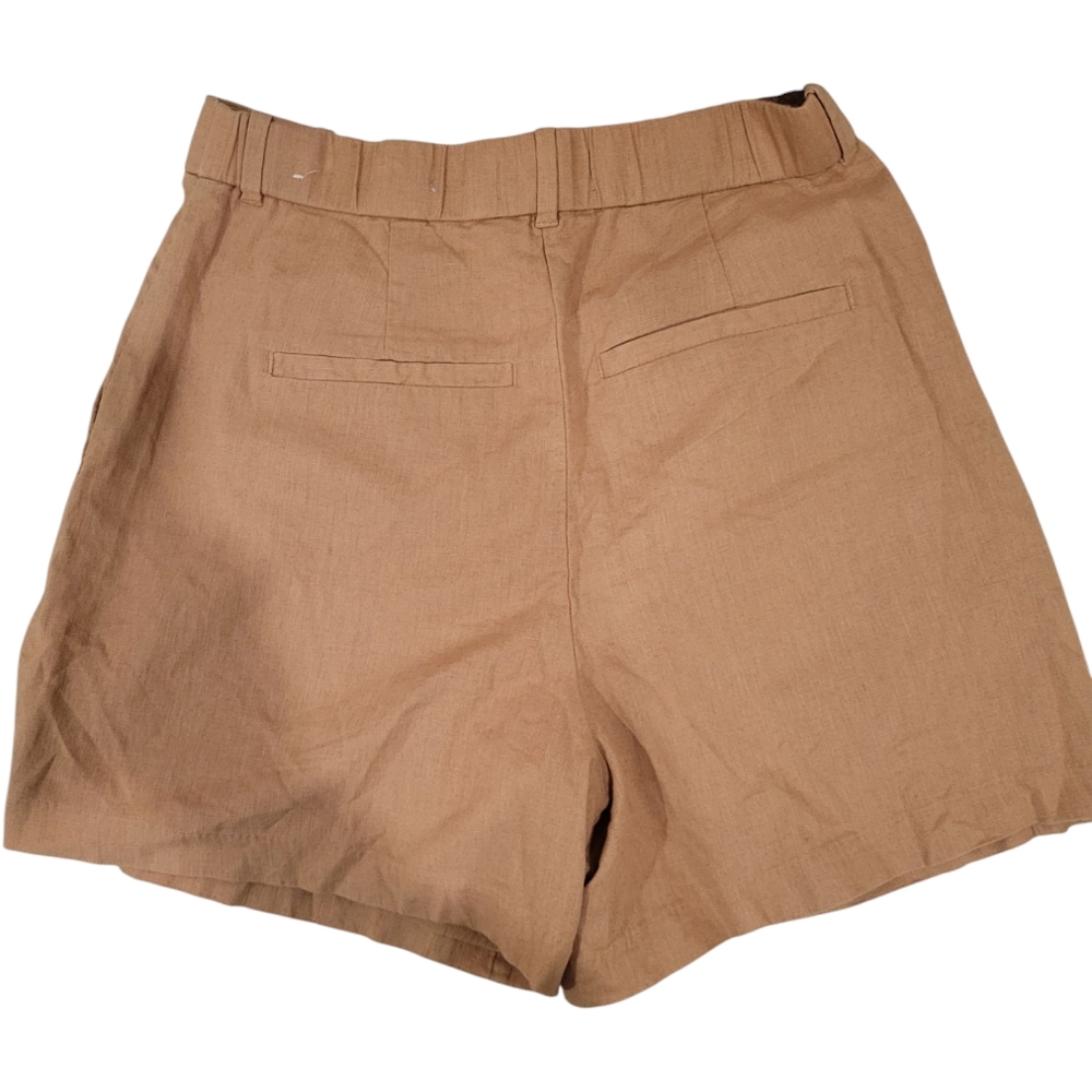 Abercrombie & Fitch Women's High Waisted Tan Shorts - Picture 4 of 5